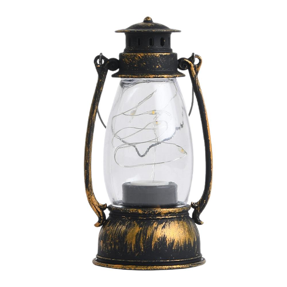 Vintage Outdoor Battery Operated Lanterns LED Hanging Lamp