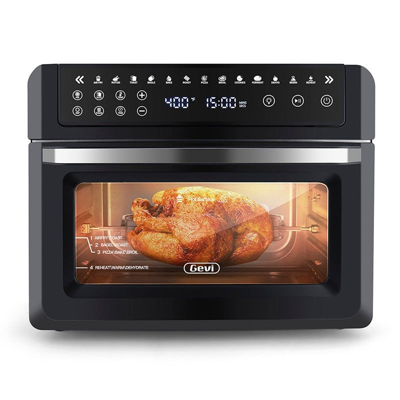 Gevi Air Fryer Toaster Oven Combo, Large Digital LED Screen